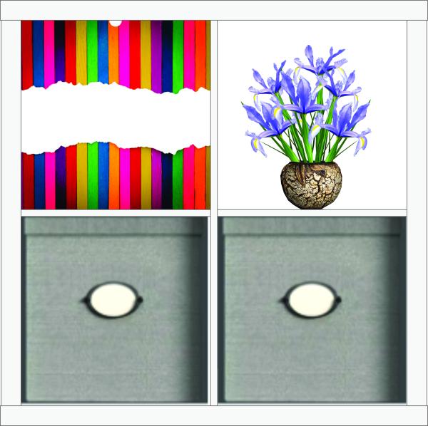 SKIVA Frontscheibe passend für IKEA® KALLAX farbenfroh 0081